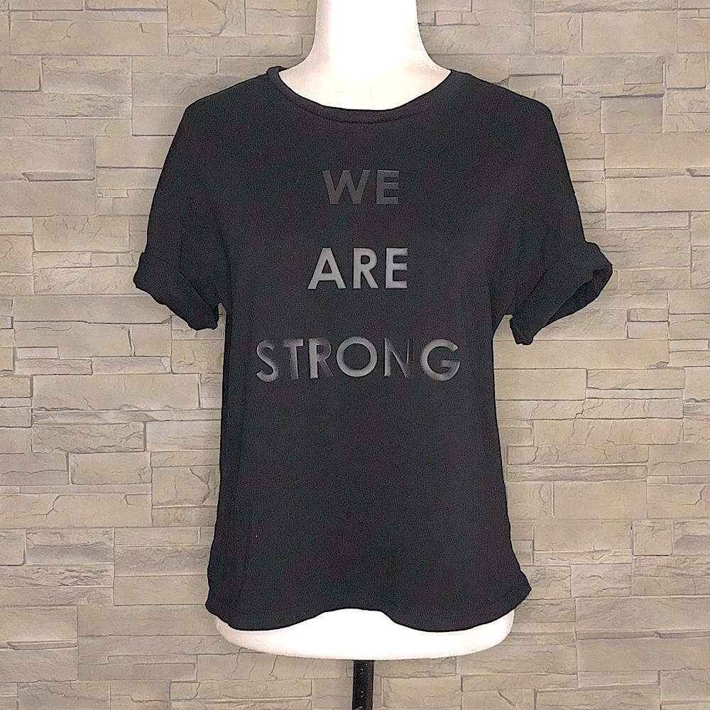 H&M black We Are Strong t-shirt